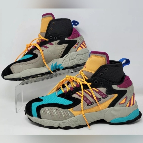 Adidas Original Men’s Size 8 TORSION TRDC MID FW9173 Tech Beige Berry Solar New - Picture 2 of 12